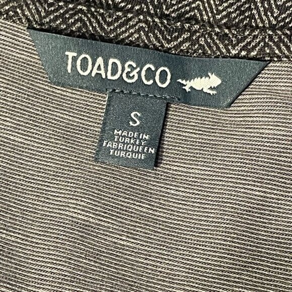 Toad & Co Cue Wrap Cafe Dress Herringbone Print - Picture 9 of 14